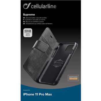 Cellular Line Book Supreme за iPhone 11 Pro Max, Ч