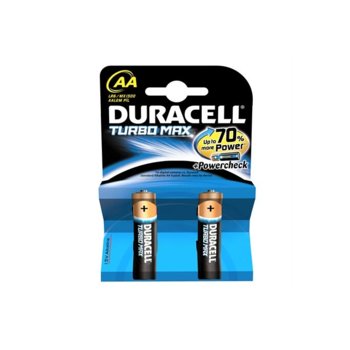 Батерии Duracell Turbo Max AA, 1.5V, 2 бр.