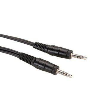 Кабел Roline, 3.5mm Jack(м) към 3.5mm Jack(м), 2m, черен | JAR Computers Roline 11.09.4502 3.5mm Jack(м) към 3.5mm Jack(м)