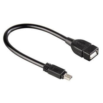 Преходник HAMA (39626) USB Mini B(м) към USB А(ж), 0.15м. | JAR Computers HAMA 39626 USB cable, 39626
