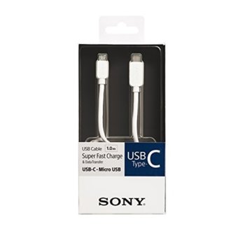 Sony USB C(м) към USB Micro B(м) 1m CP-CB100