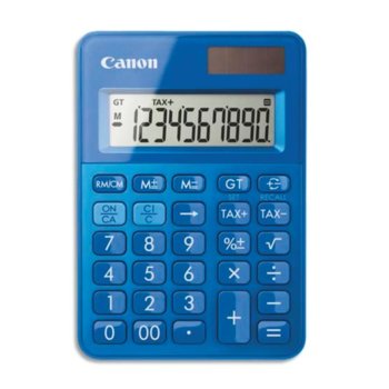 Калкулатор Canon LS-100K, LCD дисплей, 10 цифрен, син image