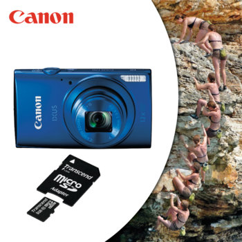Canon Digital IXUS 170 8GB microSDHC Transcend