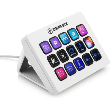 Стрийминг контролер Elgato Stream Deck MK.2, 15 LCD бутона, USB, бял | JAR Computers Elgato Stream Deck MK.2 White 20GBA9901-WT