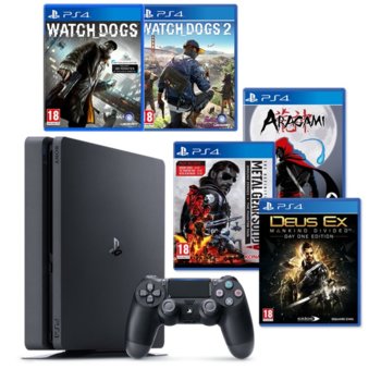 PlayStation 4 Slim Watch Dogs Stealth Pack