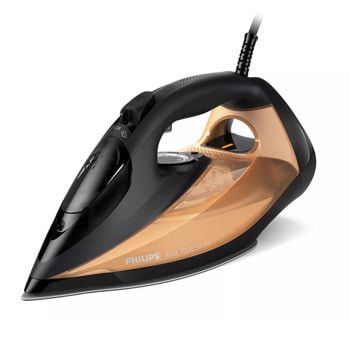 Ютия Philips DST7040/80, вместимост на резервоара 0.3 l, 50 g/min непрекъсната пара, 250 gr/min парен удар, 2800W, златиста | JAR Computers ютия philips dst7040/80