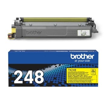 Тонер касета за Brother HL L8230CDW/L8240CDW/L3220CW, MFC L3760CDW/L8340CDW/L8390CDW, DCP L3560CDW - Yellow - TN-248Y - Brother - Оригинална, Заб.: 1000 брой копия | JAR Computers Brother TN-248Y Toner Cartridge