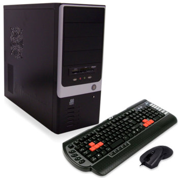 Настолен компютър PC Max M2006IC2QDRW1TA4096 Intel® Core™2 Quad Q9300 2.5GHz, 4GB DDR3 RAM, 1000GB HDD, DVDRW, VGA GeForce GTX 260 / 896MB DDR3, SB7.1, Lan1000, Gamer Laser Mouse & KBD & Pad, 2г. гаранция | JAR Computers PC Max M2006IC2QDRW1TA4096 Intel® Core™2 Quad Q9…