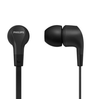 Слушалки Philips TAE1105BK/00, AUX, микрофон, черни | JAR Computers PHILIPS TAE1105BK/00