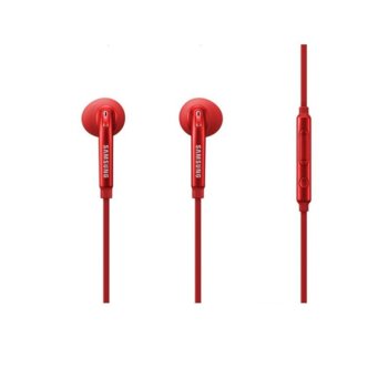 Слушалки Samsung Headset Stereo, микрофон, честотен диапазон: 20Hz ~ 20kHz, червен | JAR Computers Samsung Headset Stereo EO-EG920BR