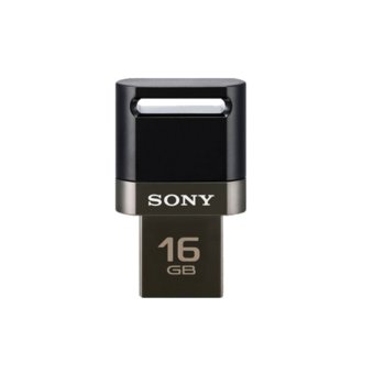 Памет 16GB USB Flash Drive, Sony USM16SA3B, USB 3.0/micro USB, черна | JAR Computers Sony Micro USB USM16SA3B