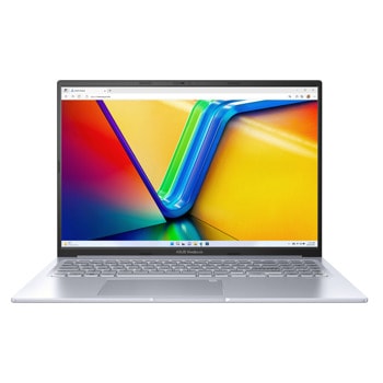Лаптоп Asus Vivobook 16X OLED K3604VA-L731W (90NB1072-M003K0)(сребрист), дванадесетядрен Intel Core i7-1360P 2.2/5.0GHz, 16" (40.64cm) 4K OLED дисплей, (HDMI), 16GB DDR4, 1TB SSD NVMe, 1x USB 3.2 Gen 1 Type-C, Windows 11 Home, 1.76kg | JAR Computers Лаптоп Asus Vivook 16X OLED K3604VA-L731W