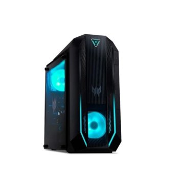 Настолен компютър Acer Predator PO3-620 (DG.E23EX.00D), шестядрен Comet Lake Intel Core i5-10400F 2.9/4.30 GHz, NVIDIA GeForce RTX 3070 8GB, 8GB DDR4, 512GB SSD, 1x USB 3.2 Gen2 Type C, Endless OS | JAR Computers Acer Predator PO3-620 DG.E23EX.00D