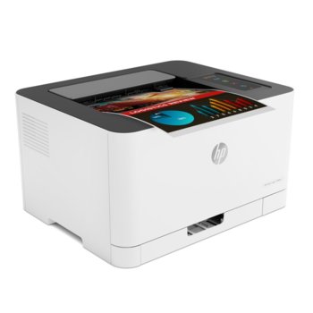 Лазерен принтер HP Color Laser 150nw, цветен, 600 x 600 dpi, 18 стр/мин, Wi-Fi, LAN, USB, A4 | JAR Computers HP Color Laser 150nw 4ZB95A