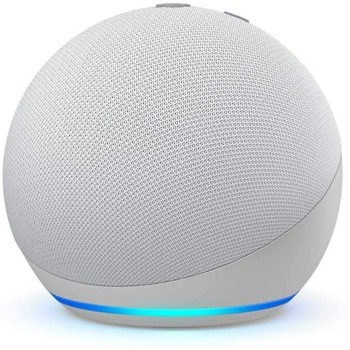 Смарт колонка Amazon Echo Dot 4, 3W, микрофон, Wi-Fi, Bluetooth, AUX, гласов асистент, бяла image