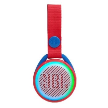 Тонколона JBL JR POP, 1.0, 3W RMS, Bluetooth, червена, водоустойчива, до 5 часа работа | JAR Computers JBL JR POP Red