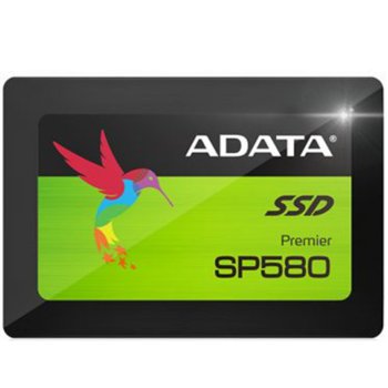 Памет SSD 240GB A-Data Premier SP580 ASP580SS3-240GM-C, SATA 6Gb/s, 2.5"(6.35 cm), скорост на четене 560MB/s, скорост на запис 410MB/s | JAR Computers A-Data Premier SP580 ASP580SS3-240GM-C
