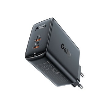 Зарядно устройство Acefast A29, от контакт към 2x USB-C(ж), черно, 50W | JAR Computers Acefast A29 Black