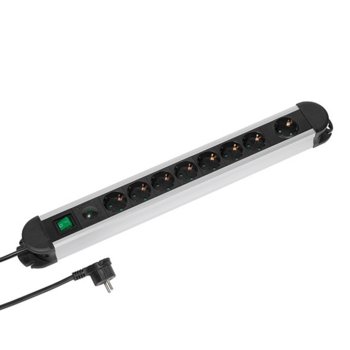 Разклонител Vivanco 37661 PROFESSIONAL, 8 гнезда, родителски контрол, 2m., с ключ, черен | JAR Computers Vivanco 37661 8