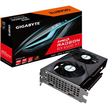 Видео карта AMD Radeon RX 6500 XT, 4GB, Gigabyte EAGLE, PCI-E 4.0, GDDR6, 64bit, DisplayPort, HDMI | JAR Computers Gigabyte Radeon RX 6500 XT EAGLE 4G