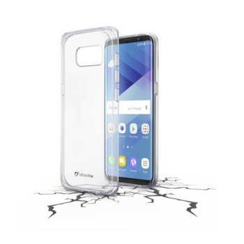 Калъф за Samsung Galaxy S8, страничен протектор с гръб, гумен, Cellular Line Clear Duo, прозрачен | JAR Computers Cellular Line Clear Duo - Galaxy S8 CLEARDUOGALS8T