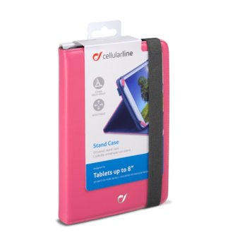 Cellular Line Stand Case - Tablets up to 8