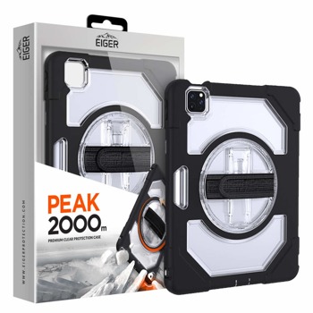 Калъф за таблет Eiger Peak 2000m Case, 11"(27.94cm), хбириден, удароустойчив, съвместимост с iPad Pro 11 (2021)/(2020)/(2018)/iPad Air 4 (2020), черен | JAR Computers Eiger Peak 2000m Case EGPE00138
