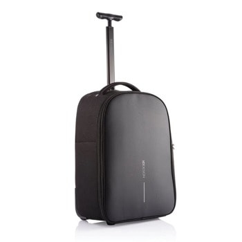 Раница за лаптоп XD design Bobby Soft (P705.792), до 17" (43.18 cm), с колелца и дръжка, USB порт за зареждане, водоотблъскваща материя, TSA заключване, черна | JAR Computers XD Design Bobby Trolley черна P705.771