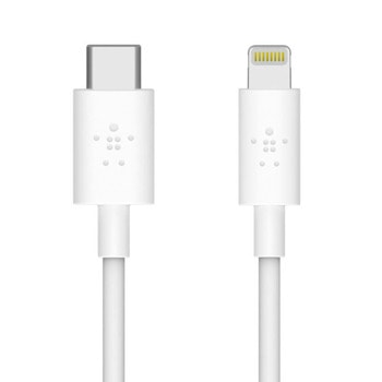 Кабел Belkin Mixit F8J239bt04-WHT, от USB-C(м) към AUX(м), 1.2m, 18W, бял | JAR Computers Belkin Mixit F8J239bt04-WHT