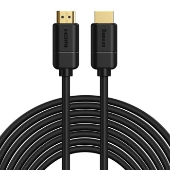 Кабел Baseus HD Series (CAKGQ-E01), от HDMI(м) към HDMI(м), 8m, 4K@30Hz, черен | JAR Computers Baseus CAKGQ-E01