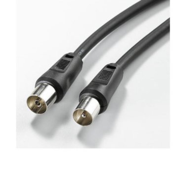 Кабел Roline 11.99.4463, Antenna Connector(м) към Antenna Connector(ж), 2.5m, черен | JAR Computers Roline 11.99.4463 Antenna Connector(м)/(ж) 2.5m