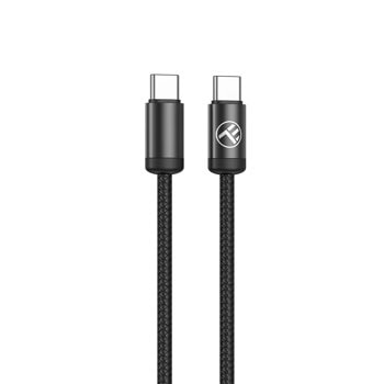 Кабел Tellur Minimalist, от USB C(м) към USB C(м), 1m, 60W, черен | JAR Computers Tellur Minimalist USB-C to USB-C TLL155791