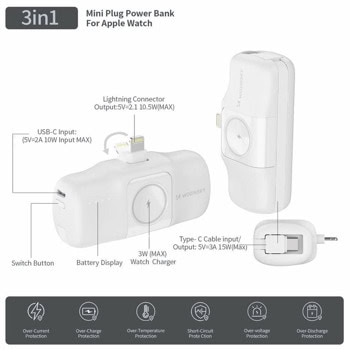 wozinsky 3in1 power bank with apple watch charger | JAR Computers wozinsky 3in1 power bank with apple watch charger