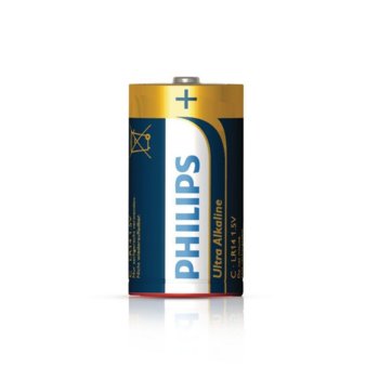 Батерии 2 Philips Ultra Alkaline (C)