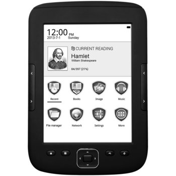 Електронна книга Prestigio MultiReader Supreme 5664, 6" (15.24 cm) E-Ink капацитивен мулти-тъч сензорен дисплей, 4GB Flash памет (+microSD слот) | JAR Computers Prestigio MultiReader Supreme 5664
