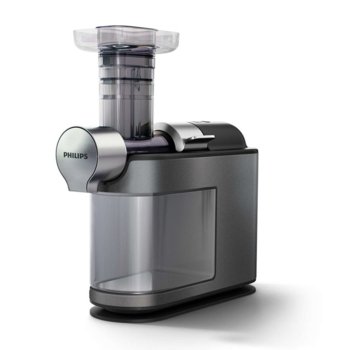 Сокоизтисквачка Philips Avance Collection HR1947/30, До 90% извличане, Бързо почистване, Металична фина конструкция, 2 вида плътност на сока, 200W, сива | JAR Computers Philips HR1947/30