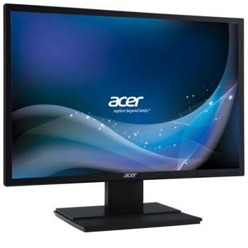Монитор 22" (55.88cm), Acer V226WLbmd, LED, 5ms, 100 000 000:1, 250 cd/m2, DVI, черен | JAR Computers 22 Acer V226WLbmd