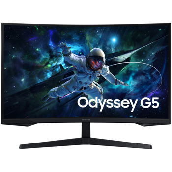 Монитор Samsung Odyssey G5 LS-32CG552 (2023), 32" (81.28cm) VA Curved панел, 165Hz, QHD, 1ms, 300cd/m2, DisplayPort, HDMI | JAR Computers Samsung Odyssey G5 LS32CG552EUXEN
