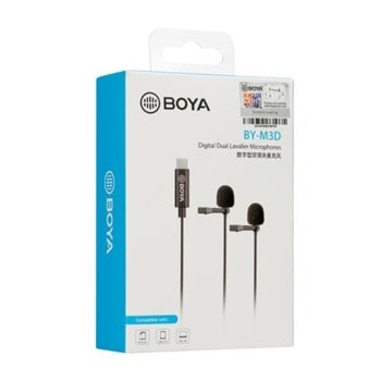 Микрофони брошка 2 броя BOYA BY-M3D USB-C