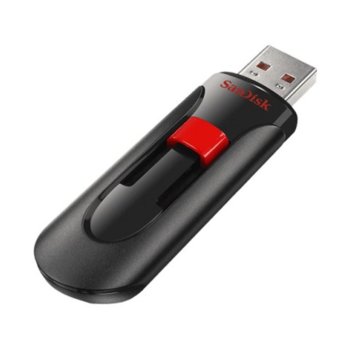 Памет 64GB USB Flash Drive, SanDisk Cruzer Glide, USB 2.0, черна | JAR Computers SanDisk 64GB Cruzer Glide