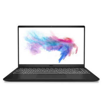 Лаптоп MSI Modern 14 B10MW (9S7-14D111-211-16GB), четириядрен Comet Lake Intel Core i5-10210U 1.6/4.2 GHz, 14.0" (35.56 cm) Full HD IPS Anti-Glare Display, (HDMI), 16GB DDR4, 512GB SSD, 2x Type-C, No OS | JAR Computers MSI Modern 14 B10MW 9S7-14D111-211-16GB