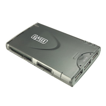Card Reader 7in1 & USB Hub, Sweex CR100, външен | JAR Computers Card Reader 7in1 & USB Hub, Sweex CR100, външен