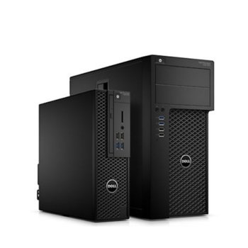 Настолен компютър Dell Precision T3620 MT (#DELL02139), четириядрен Kaby Lake Intel Xeon E3-1220 v6 3.0/3.5 GHz, NVIDIA Quadro M2000 4GB, 8GB DDR4, 1TB HDD, 6x USB 3.0, клавиатура и мишка, Windows 10 Pro | JAR Computers Dell Precision T3620 MT