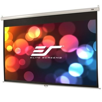Екран Elite Screen M84XWH-E30 Manual, стенен/таванен монтаж, MaxWhite, 1850 x 1040 мм, 84" (213.36 cm), 16:9 | JAR Computers Elite Screen M84XWH-E30