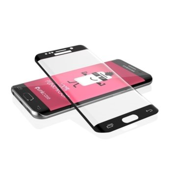Протектор от закалено стъкло /Tempered Glass/ за Samsung Galaxy S7 Edge G935 FullFace, Черен image