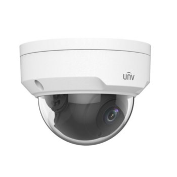 IP камера UniVIEW IPC322SR3-VSF28W-D, куполна, 2MP (1920x1080@20fps), 2.8mm обектив, Ultra 265, H.265, H.264, MJPEG, IR осветленост (до 30м), външна IP67, вандалоустойчива IK10, безжична, 1x RJ45 10M/100M Base-TX, microSD слот | JAR Computers UniVIEW IPC322SR3-VSF28W-D