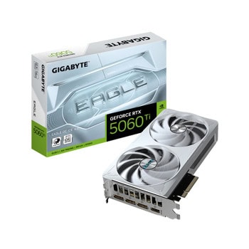 Видео карта Nvidia GF RTX 5060 Ti, 16GB, Gigabyte Eagle Ice, OC, PCI-E 5.0, GDDR7, 128-bit, DisplayPort, HDMI | JAR Computers Gigabyte GV-N506TEAGLEOC ICE-16GD