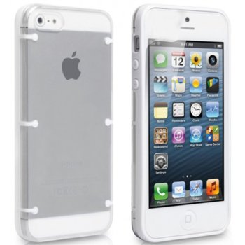 Прозрачен заден капак DeTech за iPhone 4GS