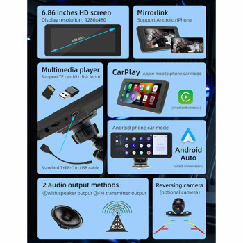 Преносим дисплей за автомобил X5368 13327