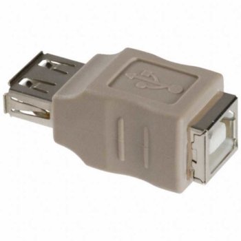 Преходник OEM USB А(ж) - USB B (ж), сив | JAR Computers USB А(ж) - USB B (ж)